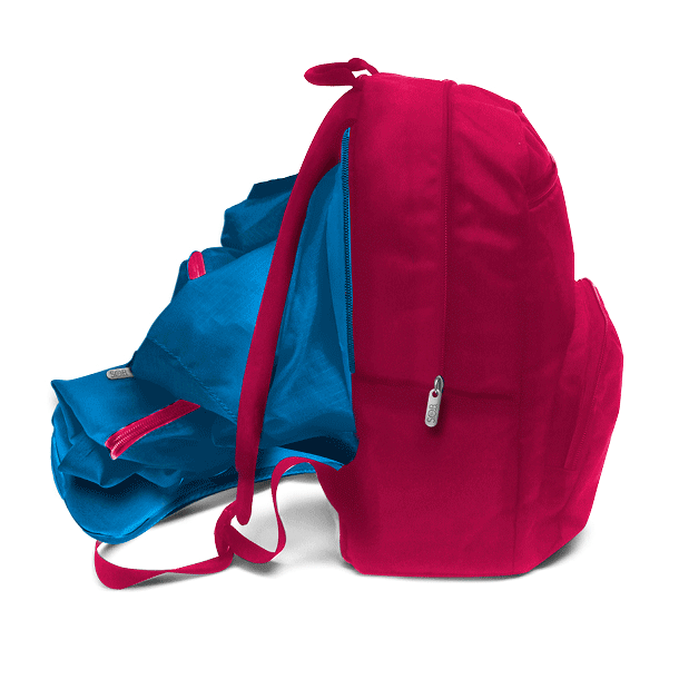 Zaino Smemoranda Sob Fucsia - Con Giacca Antipioggia