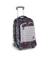 Zaino Invicta Trolley Plug Bianco e Viola Fantasy