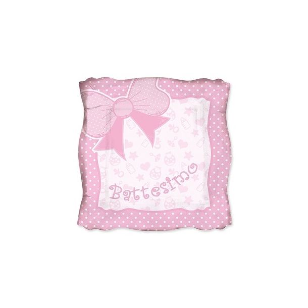 Piatto Carta Battesimo Bimba
