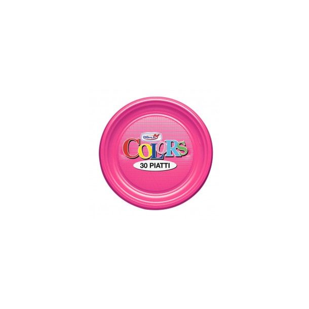 Piatti Plastica Colors - Fucsia Piccoli
