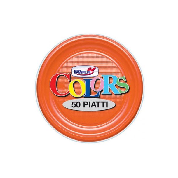 Piatti Plastica Colors - Arancio Piccoli