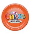 Piatti Plastica Colors - Arancio Piccoli