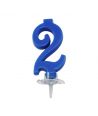 Candelina Mini Blu Numero 2