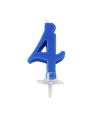 Candelina Mini Blu Numero 4