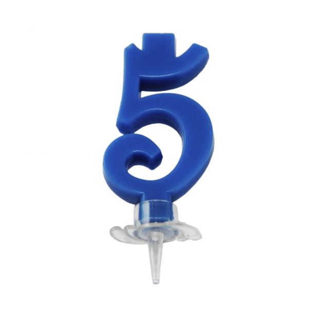 Candelina Mini Blu Numero 5