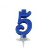 Candelina Mini Blu Numero 5