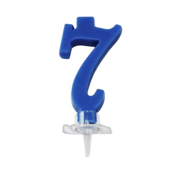 Candelina Mini Blu Numero 7