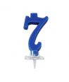 Candelina Mini Blu Numero 7