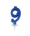 Candelina Mini Blu Numero 9