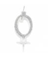 Candelina Mini Argento Numero 0