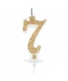 Candelina Mini Oro Numero 7