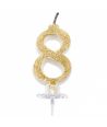 Candelina Mini Oro Numero 8