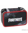Astuccio Pieno 3 Zip Fortnite Rosso