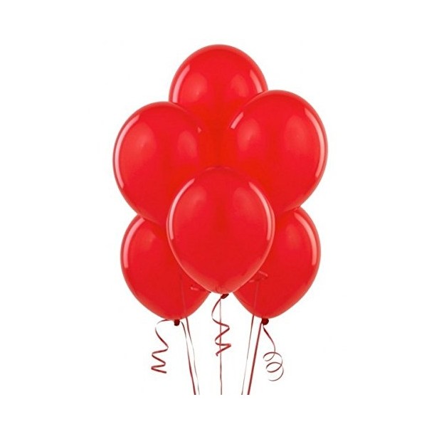 100 Palloncini in Lattice Rosso - 10'' 26 cm