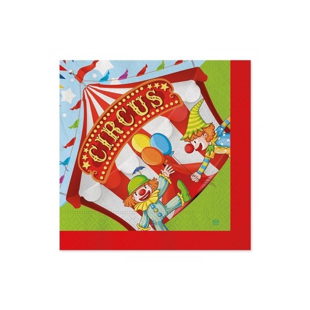 20 Tovaglioli Linea Party Circus 33x33