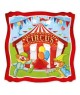 8 Piatti Quadrati In Carta Linea Party Circus 24 x24 cm