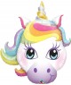 Palloncino Mylar Viso Unicorno 
