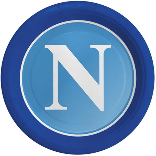 8 Piatti SSC Napoli Prodotto Ufficiale 18 cm