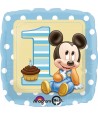 Palloncino Foil Quadrato Topolino Baby Primo Compleanno