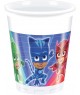 8 Bicchieri in Plastica PJMasks 200 ml