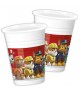 8 Bicchieri  in Plastica Paw Patrol 200ml