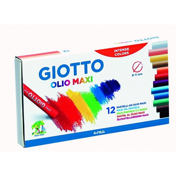 12 Pastelli ad Olio Giotto MAXI