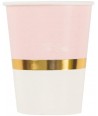 8 Bicchieri in Carta Linea Baby Chic Rosa