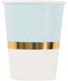8 Bicchieri in Carta Linea Baby Chic Azzurro