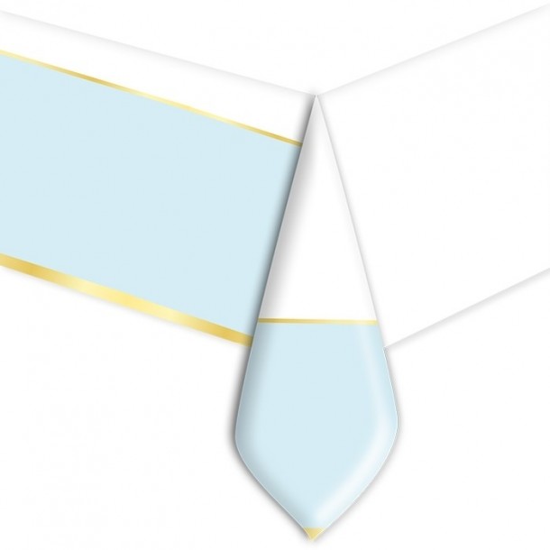 Tovaglia In Plastica Linea Baby Chic Azzurro