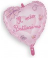 Palloncino Foil Il Mio Battesimo Cuore Rosa