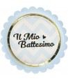 8 Piatti Carta Linea Baby Chic Il Mio Battesimo Bimbo