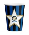 Kit Tavola Party Inter Con Candeline per Torta Palloncini Piatti Bicchieri Tovaglioli Tovaglia