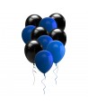 Kit Tavola Party Inter Con Candeline per Torta Palloncini Piatti Bicchieri Tovaglioli Tovaglia