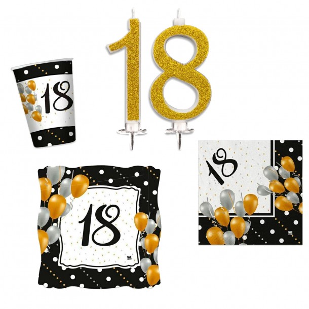 Kit Tavola Party 18 Anni Prestige