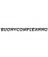 Festone Buon Compleanno Black & Silver
