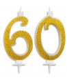 Candeline Maxi 60 Anni per Torta Festa Compleanno 60 Anni | Altezza 13 CM