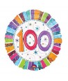 Palloncino Mylar Tondo 100 Anni Multicolor 