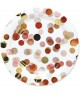 8 Piatti In Carta Coriandoli Rosa Diam. 24 cm