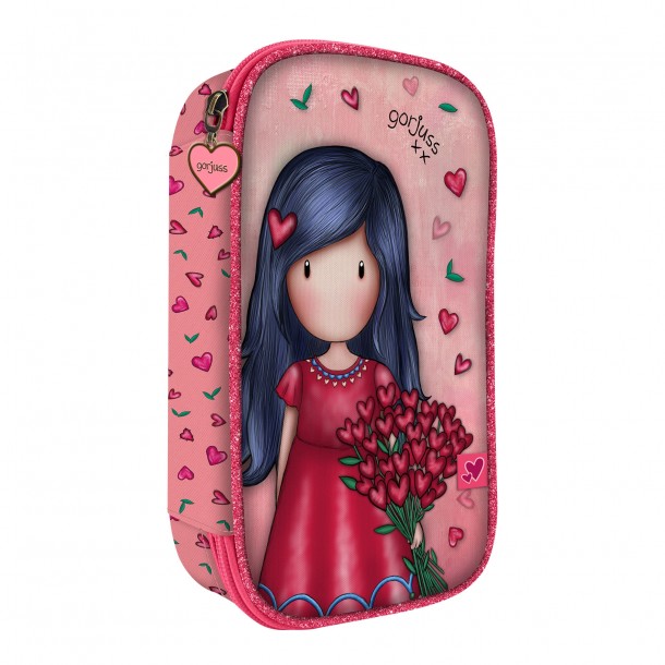 Astuccio Pieno Speciale Accessoriato Con 1 Zip Gorjuss Santoro Love Grows