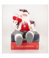 Babbo Natale carillon Seduto Grigio/Rosso