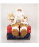 Babbo Natale Carillon Seduto Gold
