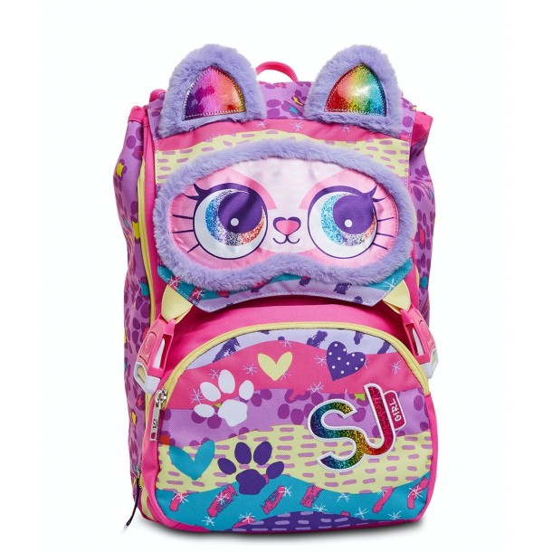 Zaino Scuola e Astuccio Tre Zip Seven Sj Big Animals Fantasy