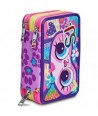Zaino Scuola e Astuccio Tre Zip Seven Sj Big Animals Fantasy