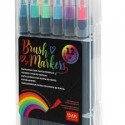 Brush Markers Set 12 Pennarelli con punta pennello
