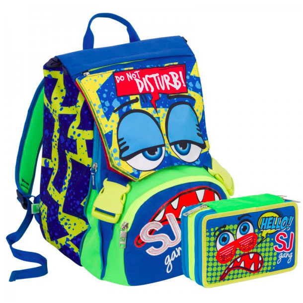 Zaino Seven 2017 School Pack Sj Gang Blu