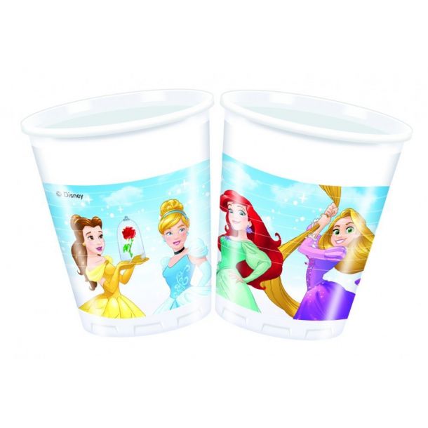 Bicchiere Plastica Principesse